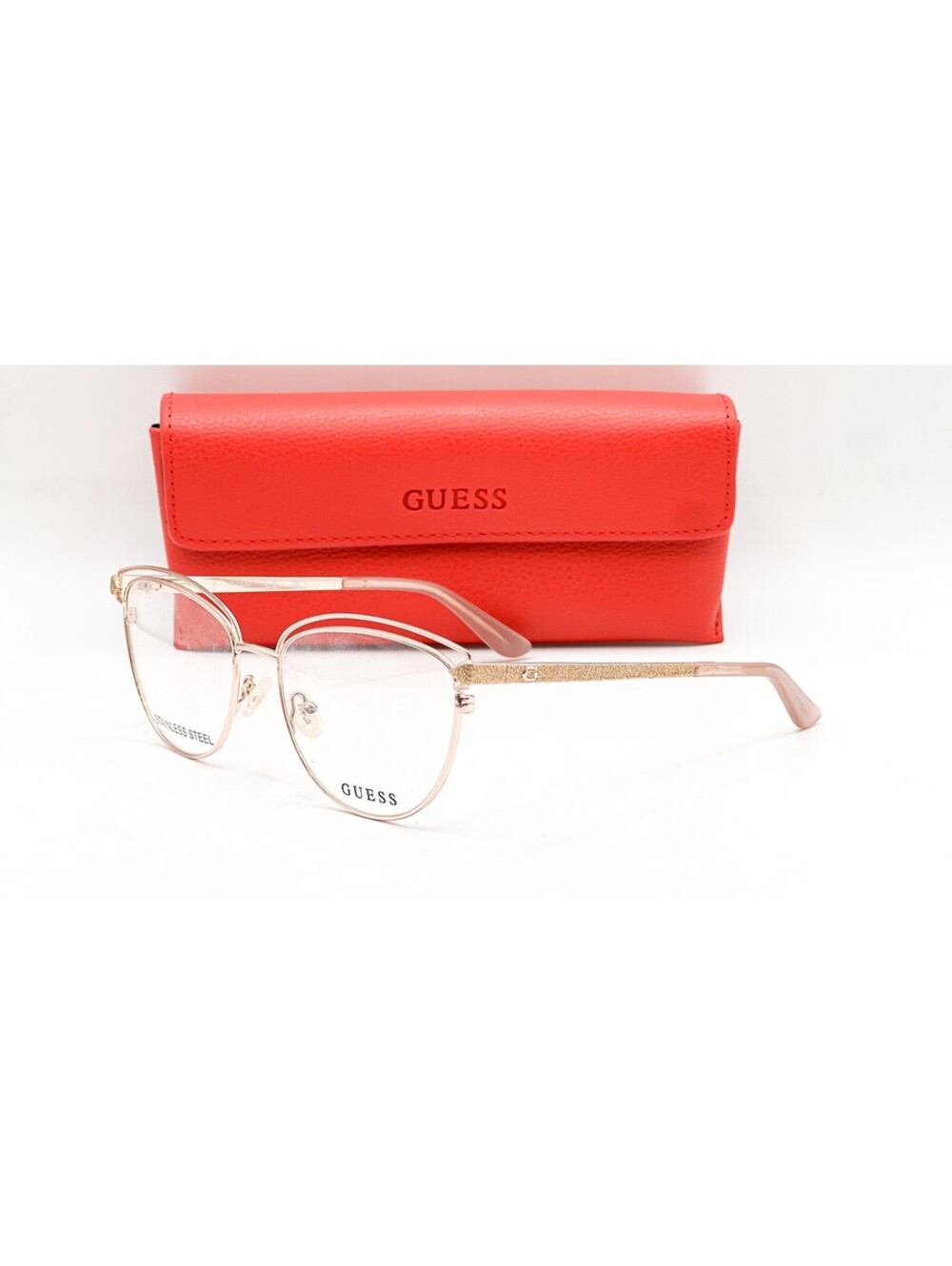 Guess Gu2685 028 Rose Gold Authentic Eyeglasses W Case 53-17-135